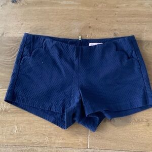 Lilly Pulitzer Navy High Waist Women's Shorts SIZE 4